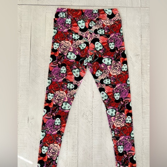 LuLaRoe Disney Villain Evil Queen Leggins Size Tall & Curvy - Picture 2 of 7